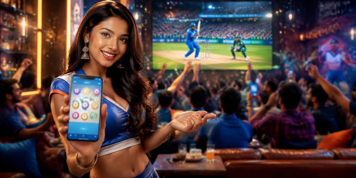 Mobile live casino gaming session in India during cricket match