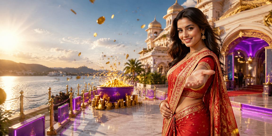 Indian woman using mobile payments app for betting deposits