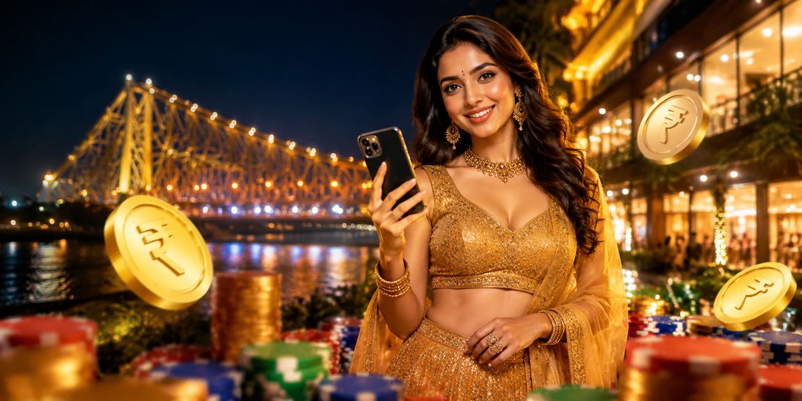 VIP casino player in Kolkata enjoying mobile live casino games